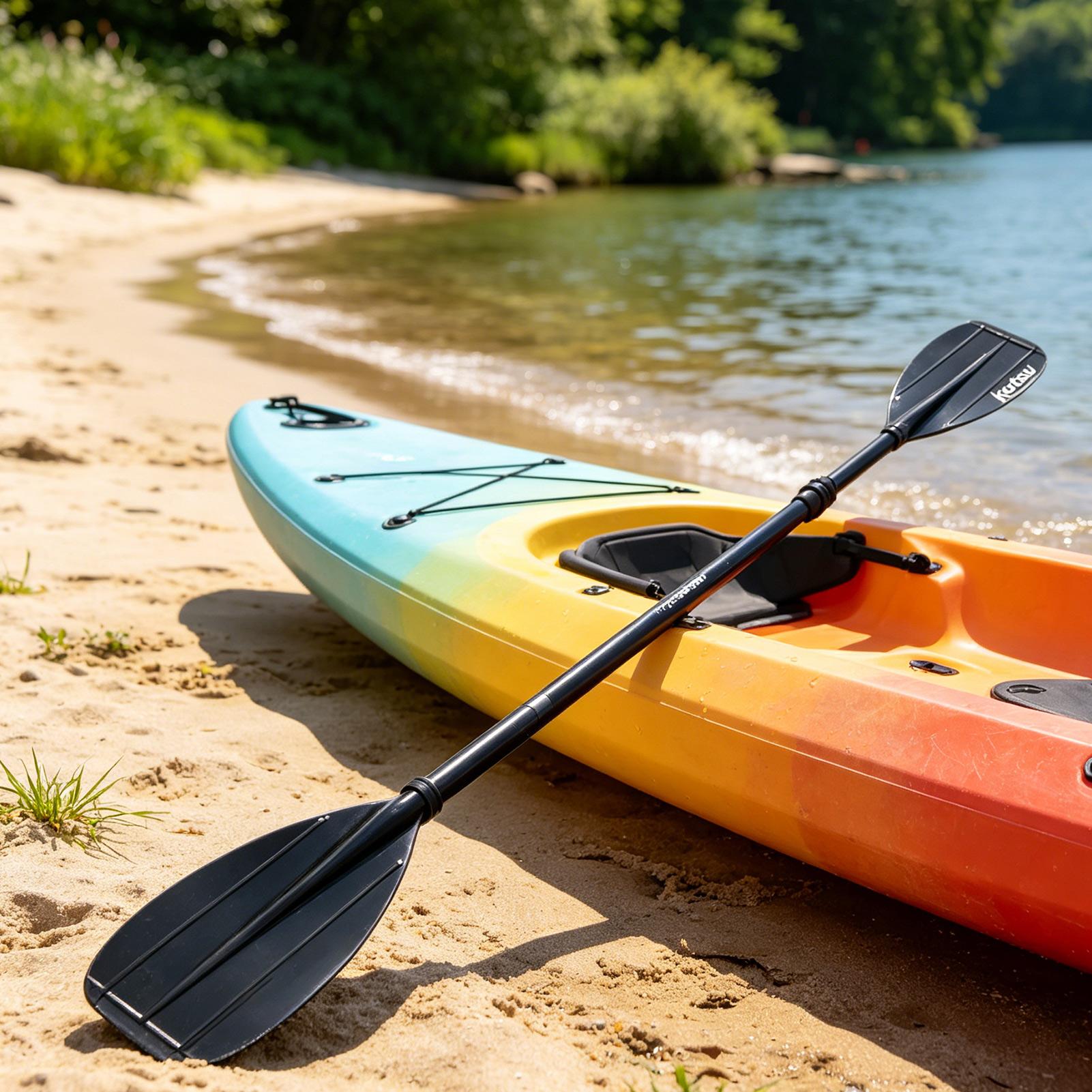 Fishing Boat Paddle - 2단 카본 파이버 카약 패들, 낚시,